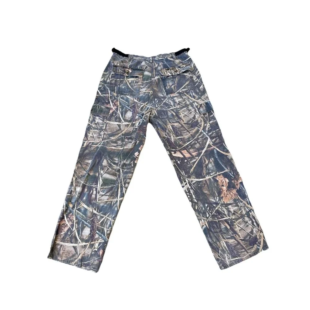 Whitewater Ducks Unlimited Camo Cargo Hunting Pants Mens Lg, Adjustable Realtree